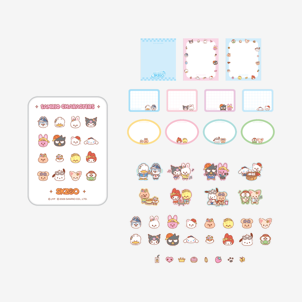 AGOTADO | Tin Case Sticky Note Set - SKZOO X SANRIO CHARACTER