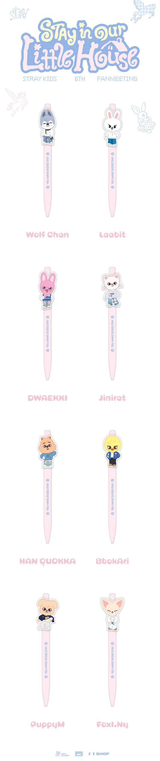GENERAL SALE | SKZOO Gel Pen - Merch FANMEETING Stay in our little housen | USA