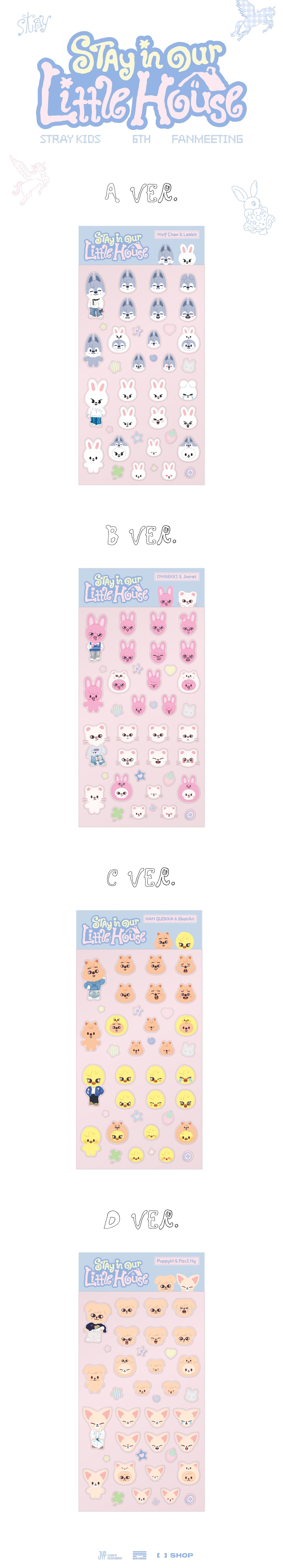 GENERAL SALE - SKZOO 3D Sticker - Merch FANMEETING Stay in our little housen | USA