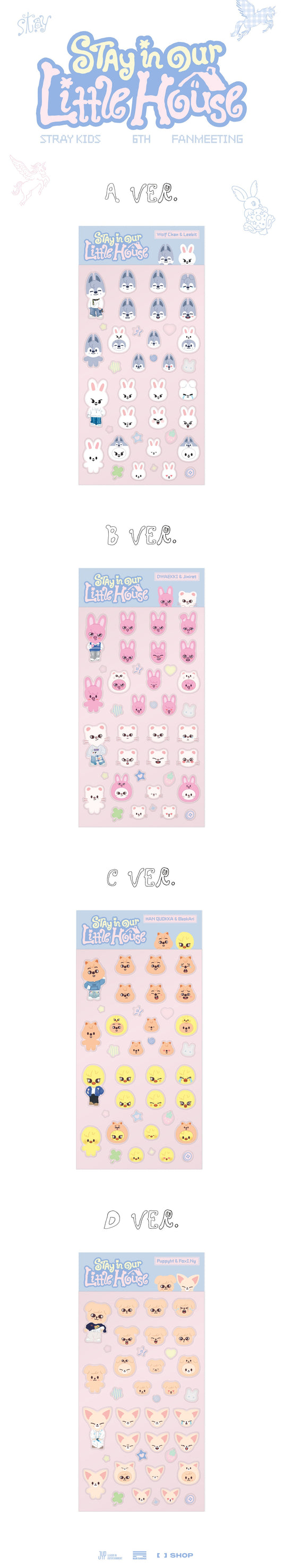 GENERAL SALE - SKZOO 3D Sticker - Merch FANMEETING Stay in our little housen | USA