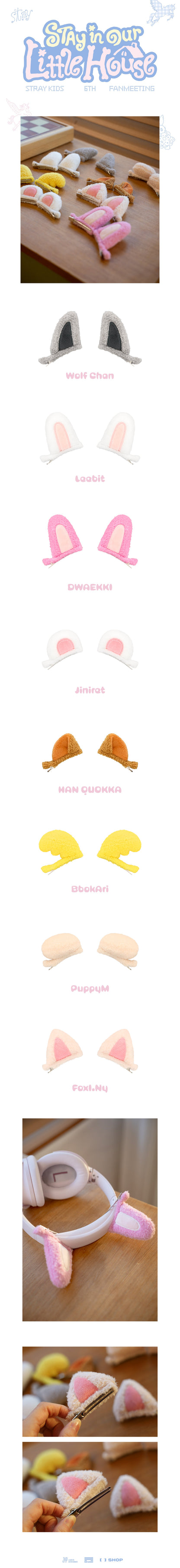 GENERAL SALE | SKZOO Plush Hair Pin - Merch FANMEETING Stay in our little housen | USA