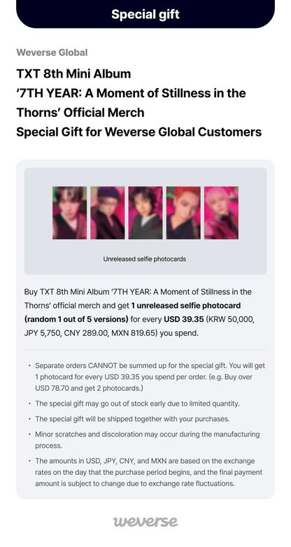 GENERAL SALE | Sticker Set - 7TH YEARS