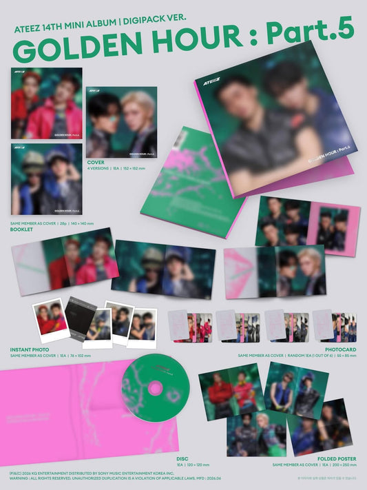 PRE-ORDER | Album Golden Hour Parte 5 DIGIPACK UNIT ver.