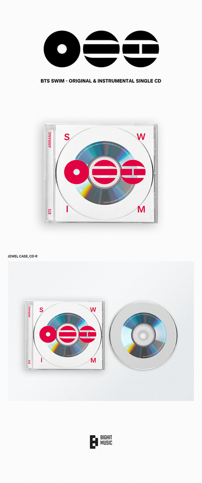 ARIRANG - BTS SWIM - Original & Instrumental Single CD