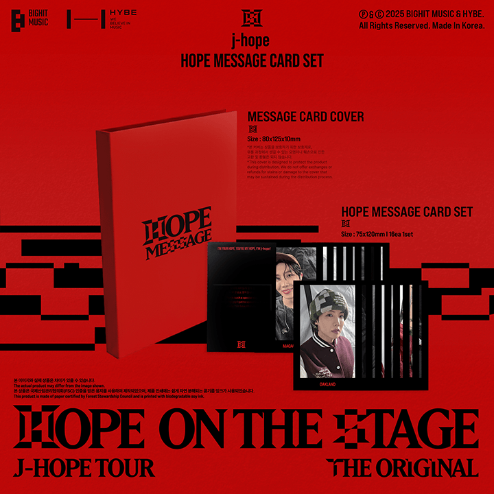 j-hope HOPE MESSAGE CARD SET