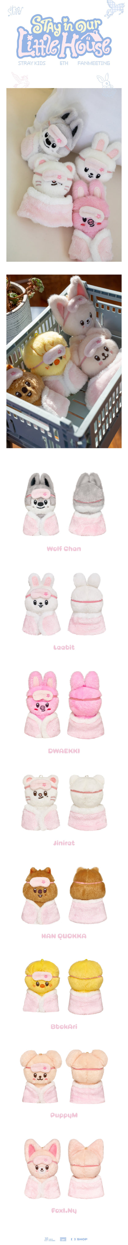 GENERAL SALE | SKZOO Plush 10cm- Merch FANMEETING Stay in our little housen | USA