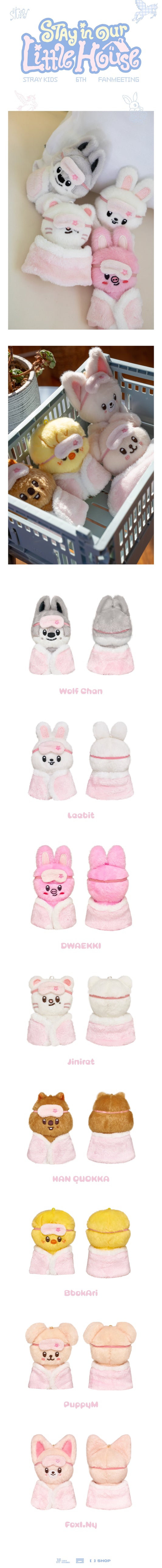 GENERAL SALE | SKZOO Plush 10cm- Merch FANMEETING Stay in our little housen | USA